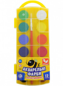 Фарба аквар."Школярик" 12кол.(26шт) 83216905 - UA