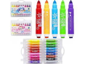 Фломастер дитячий 18 кольорів JUMBO 209-18 зі штампиком