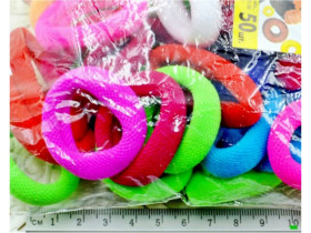 Резинка 01-79 нейлон кольорова 50шт