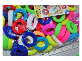 Резинка 01-80 нейлон кольорова 120шт