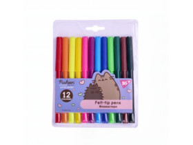 Фломастери Yes 12 кольорів "Pusheen" 650568