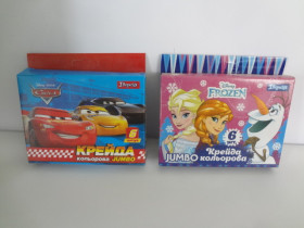 400407,408 Крейда кол. "1Вересня" 6шт JUMBO (32)