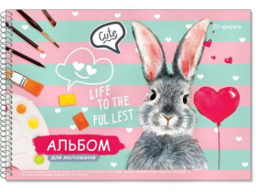 Альбом 20арк/100 г/м2 спіраль глітер Руслан (20шт/160)