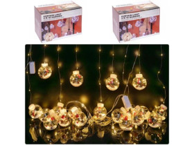 Гірлянда електрична Штора "Куля новорічна" теплий білий 10 шт 9280-5/6375-52
