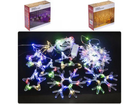 Гірлянда електрична Штора "Сніжинка/Зірка" 5+5 261-3/6261-4