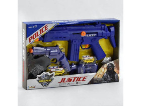 Набір поліції 34130 (48/2) автомат з тріскачкою, пістолет зі звуком, в коробці