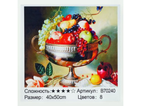 Картина за номерами+Алмазна мозаїка 70240, 40*50см