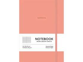 Зошит А5 7111K Coral кл.PU, м\'яка палітурка,96арк.Школярик (12шт)