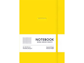 Зошит А5 7114K Lemon кл.PU, м\'яка палітурка,96арк.Школярик (12шт)