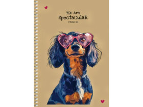 Зошит А5 6136 б/л пруж.крафт крем,96арк Школярик (3/54)