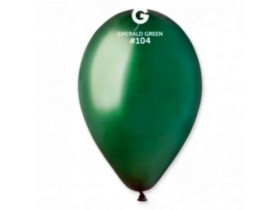 Кульки повітряні пастельні "Смарагдовий" G90, 10×26, 100 шт., арт. #104