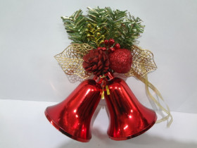 Декор новорічний Дзвіночок 9025, 18см (128шт)