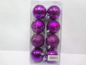 Шари ялинкові 9256, 6см 8шт/наб (100наб)