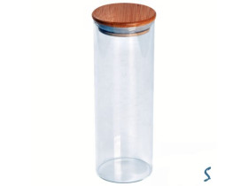 Банка з бамбуковою кришкою 700мл 19*7см R92816 (60шт)