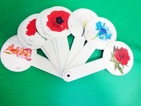 Віяло "Квіти"