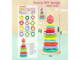 Пірамідка KD 820-25 (48/2) 10 рівнів, наліпки, у сітці