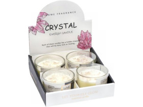 Ароматична свічка KF601 "Crystal Energy Candle" у склянці D8*6см (4шт)