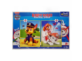 Пазли + розмальовка 43003 (10 + 10 елм.BABY MAXI) Команда щенячого патруля / Trefl