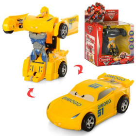 Трансформер W6699-51CD (30шт) ТЧ, металл, машинка+робот 12см, 2вида17-26-11,5см