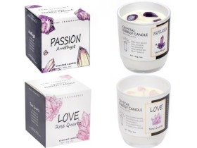 Ароматична свічка AXW9040 "Crystal Energy Candle" у склянці D7,5*9см