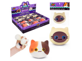 Антистрес YabbaDabba YD2562 (144шт) сквіш котик 12шт 8см, дисплей 34*24*6,5см