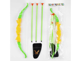 Лук 265 В23 (384шт) 3 стріли з присосками, футляр, у пакеті