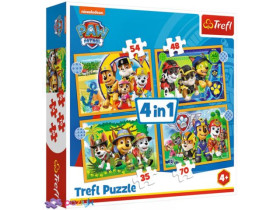 Пазли 34395 (4в1) Відпочинок / Nickelodeon Щенячий патруль / Trefl