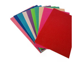 Фоаміран набір А4, 1,8мм, 10шт/мікс, НЕОН не клейкий з глітером 45-10/859561