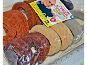 Резинка 01-78 нейлон брауні 12шт