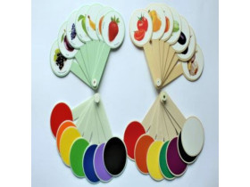 Віяло "Кольори, фрукти та овочі"