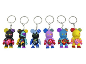 Брелок 700-13 силікон."Круті ведмедики" 5см (12шт)