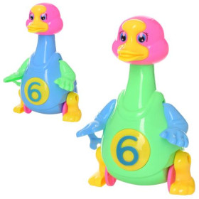 Гусак 1303 (240шт) 18см, заводний, іздить,в кульку