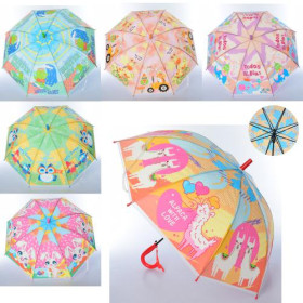 Зонтик детский MK 3877-3 (60шт) 67см,трость61см,диам81см,спиц48см