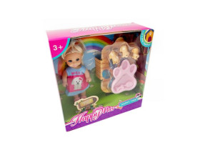 Лялька 12см + 3 міні собачки + мисочка для годування, 787,6500059