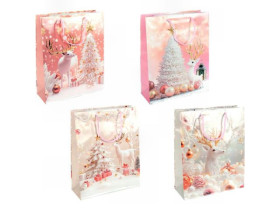 Сумка подарункова 32*44*11см Новорічна 2580-3 (12шт)