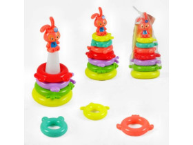 Пірамідка KD 824-24 (120/2) “Зайчик”, висота 29 см, в сітці