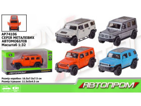 Машина метал 74106 "АВТОПРОМ",1:32.відкр,двері, в кор.16*7*7см