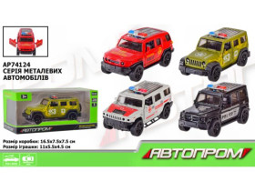 Машина метал 74124 "АВТОПРОМ",1:32.відкр,двері, в кор.16*7*7см