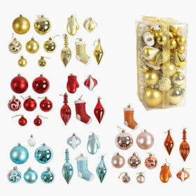 Новорічні прикраси C 67745 (24) 50 штук, у слюді