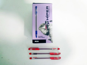 Ручка масл.HO-515 Hiper Ace 0,7мм червона (50шт)