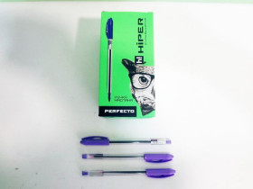 Ручка масл.HO-520 Hiper Perfecto 0.7мм фіолетова (50шт)