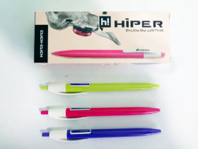 Ручка масл.авт.HA-130 Hiper Click-Click 0,7мм синя (10шт)