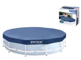 Тент 28031 Intex, для каркасного басейну (6) d=366 см, у коробці