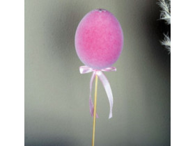 Топпер 5278-3 яйце рожеве флок