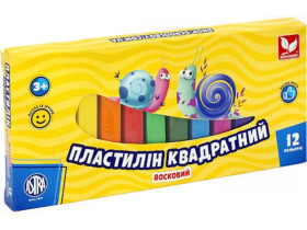 Пластилін 12кол.квадр.восковий (26шт) 83813908-UA Школярик