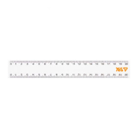 Лінійка Yes 20 см "Orange Line" прозора (48шт) 370731