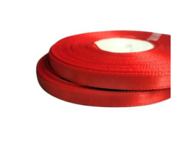 Стрічка атласна 0,6см червона 33м