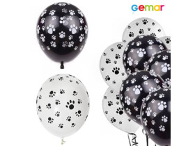 Кульки повітр. Шелкографія 12*30 (100шт) 6*3