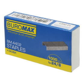 Скоби №24 BUROMAX 4402 (1000шт) JOBMAX (1уп/10уп)