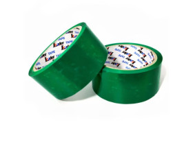 Скотч LEADER 395043, 50 м, зелений (6/72)